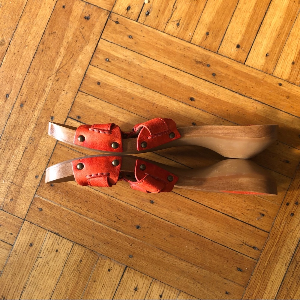 Frye • Ellie Ring Slides with wooden sole - Picture 4 of 4